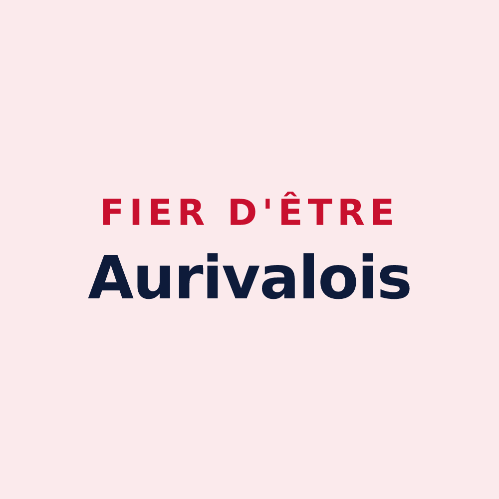 Magnet « Fier d'être Aurivalois » — design pour Auribail