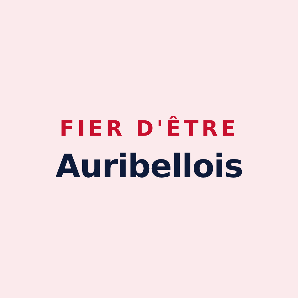 Magnet « Fier d'être Auribellois » — design pour Auribeau-sur-Siagne