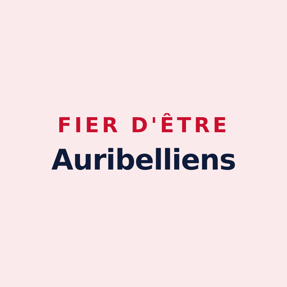 Magnet « Fier d'être Auribelliens » — design pour Auribeau