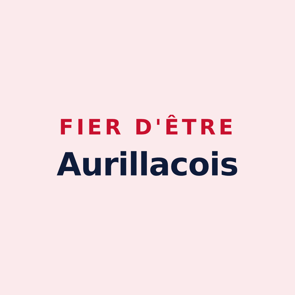 Magnet « Fier d'être Aurillacois » — design pour Aurillac