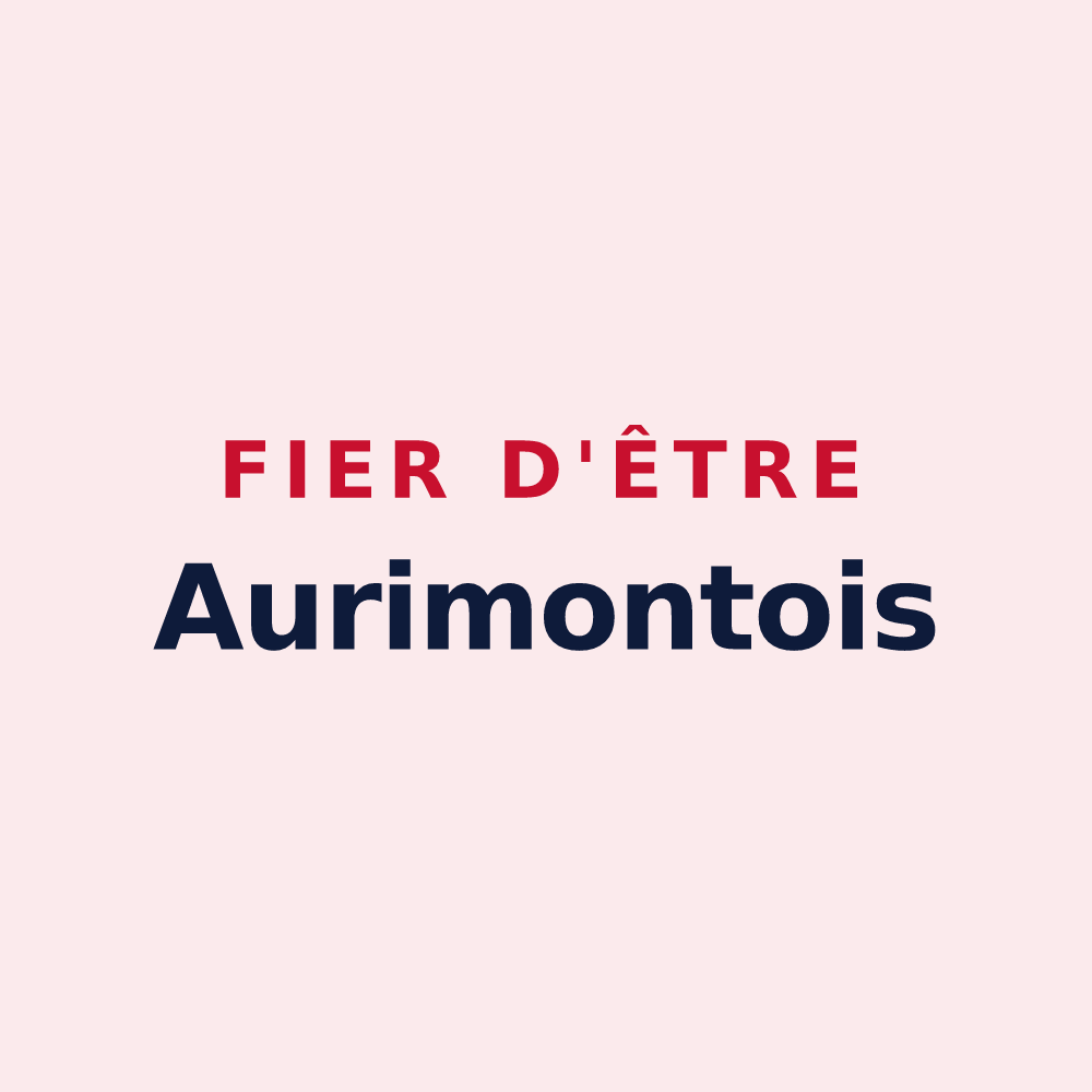 Magnet « Fier d'être Aurimontois » — design pour Aurimont