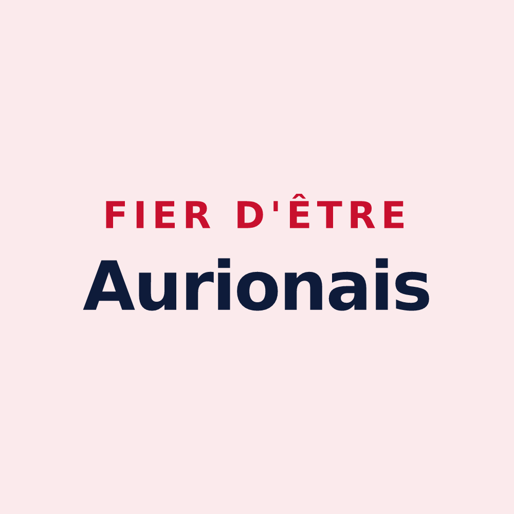 Magnet « Fier d'être Aurionais » — design pour Aurions-Idernes
