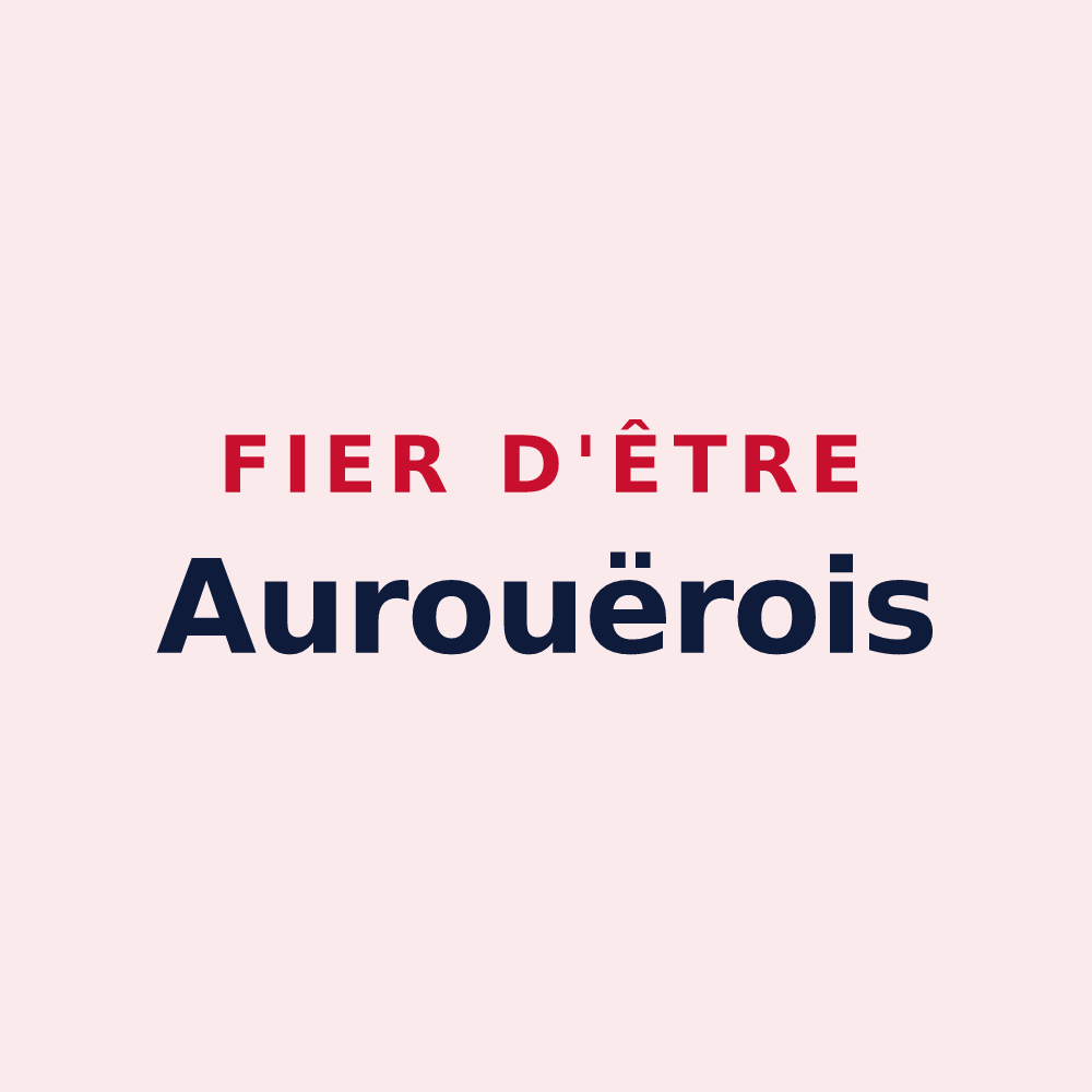 Magnet « Fier d'être Aurouërois » — design pour Aurouër