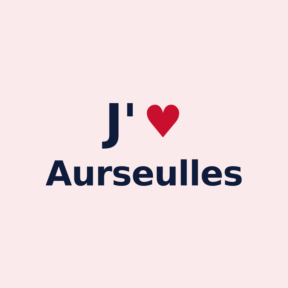 Magnet personnalisé Aurseulles — design J'aime Aurseulles