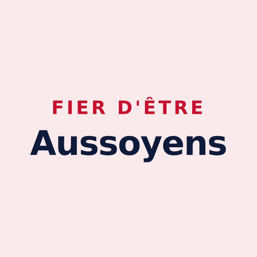 Magnet « Fier d'être Aussoyens » — design pour Aussois