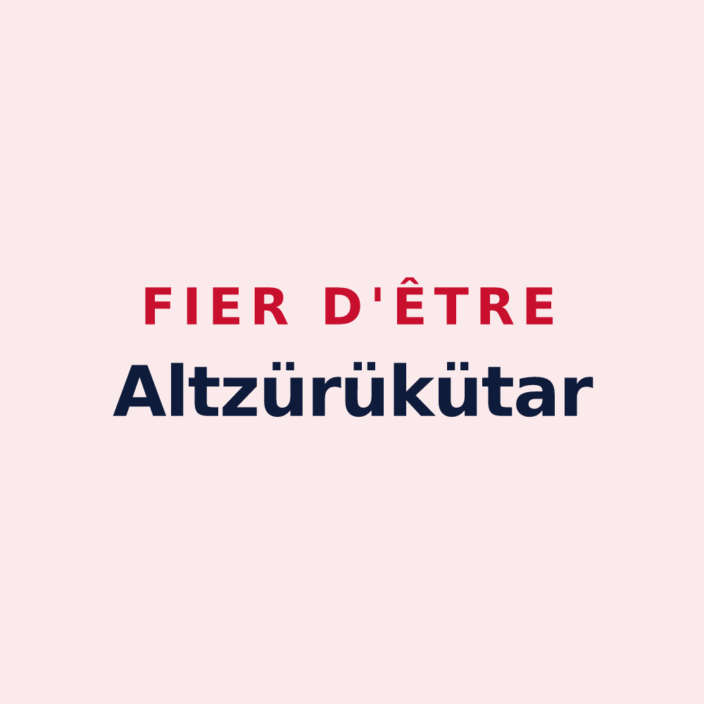Magnet « Fier d'être Altzürükütar » — design pour Aussurucq