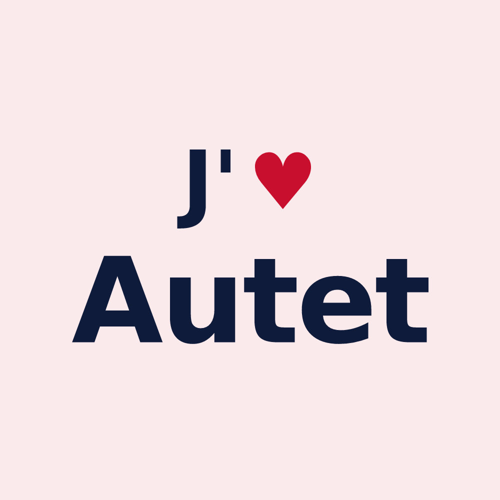 Magnet personnalisé Autet — design J'aime Autet