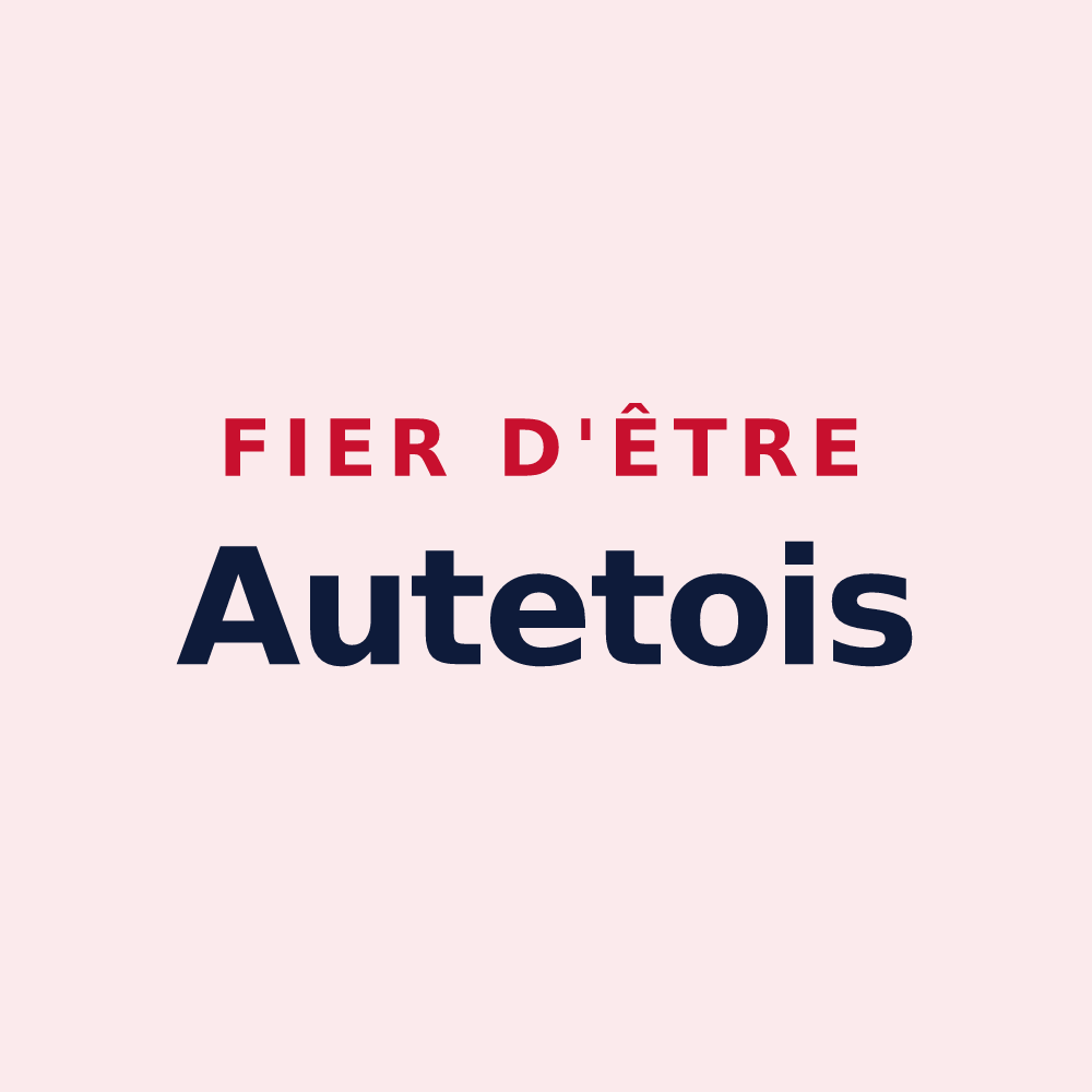 Magnet « Fier d'être Autetois » — design pour Autet