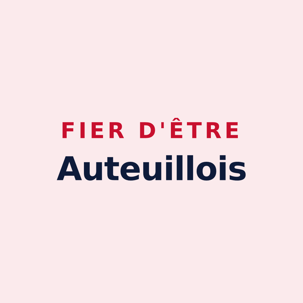 Magnet « Fier d'être Auteuillois » — design pour Auteuil
