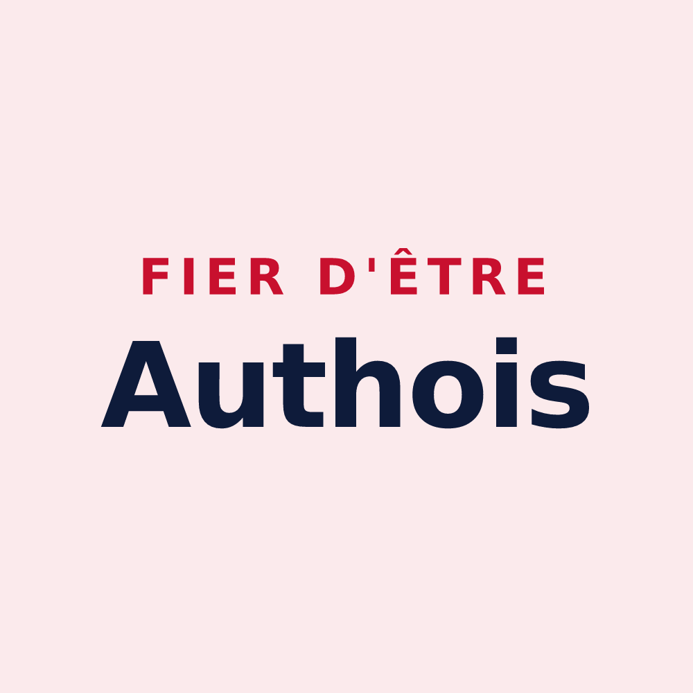 Magnet « Fier d'être Authois » — design pour Authe