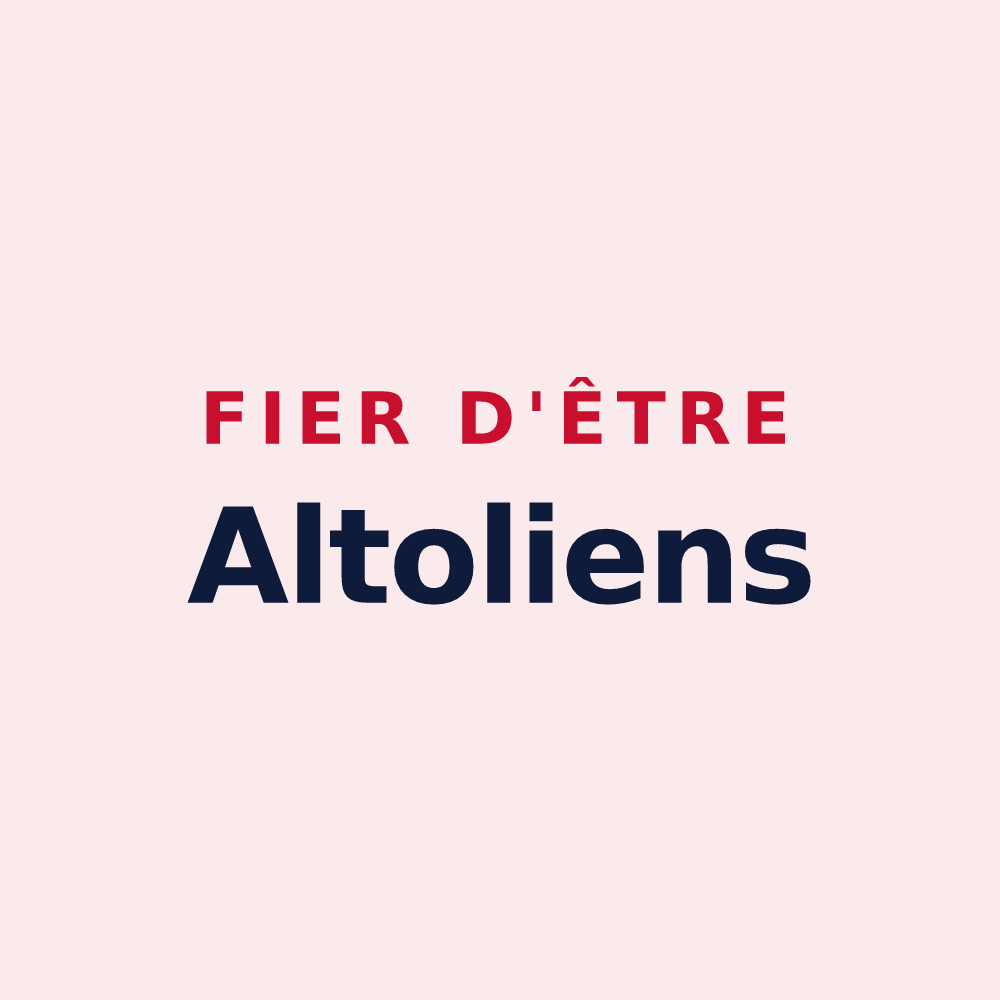 Magnet « Fier d'être Altoliens » — design pour Autheuil-Authouillet