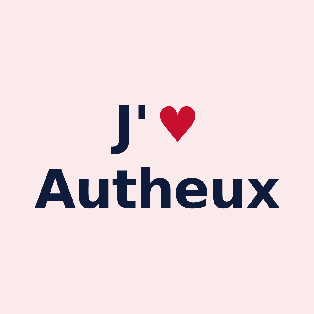Magnet personnalisé Autheux — design J'aime Autheux