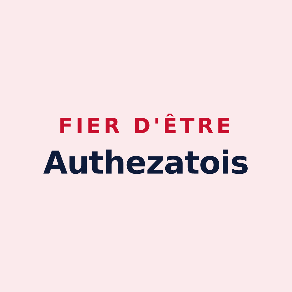 Magnet « Fier d'être Authezatois » — design pour Authezat