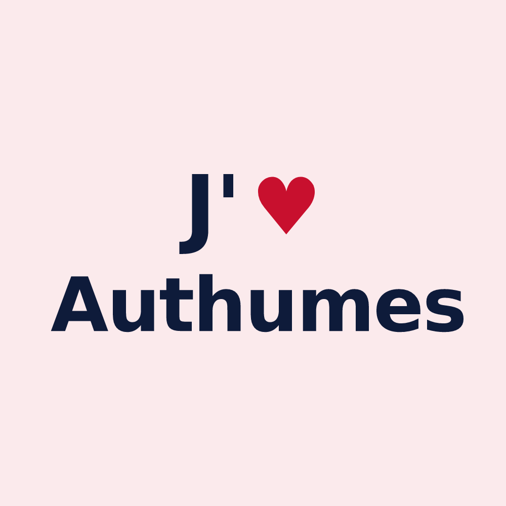 Magnet personnalisé Authumes — design J'aime Authumes
