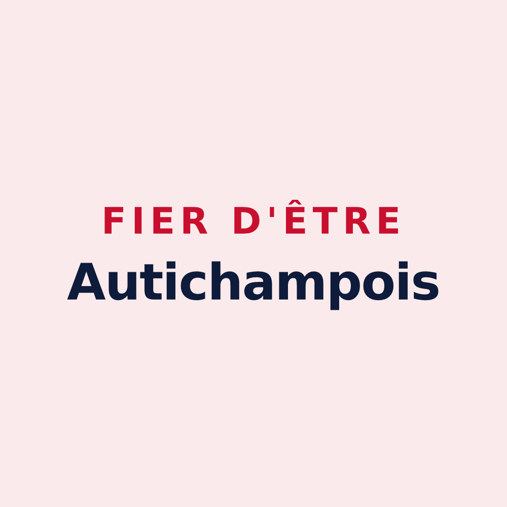 Magnet « Fier d'être Autichampois » — design pour Autichamp