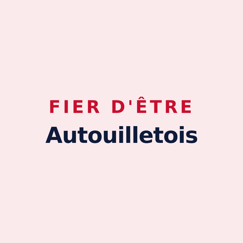 Magnet « Fier d'être Autouilletois » — design pour Autouillet