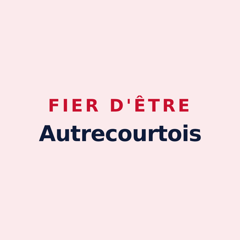Magnet « Fier d'être Autrecourtois » — design pour Autrecourt-et-Pourron