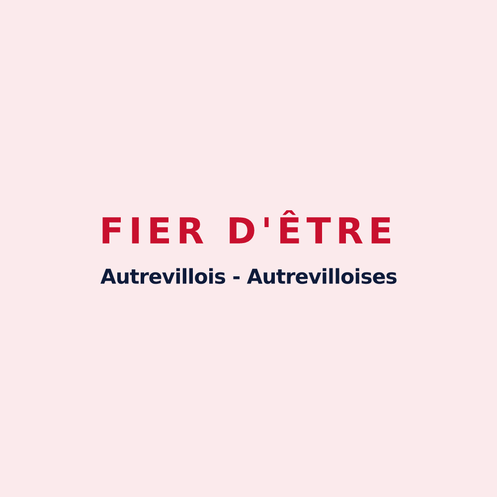 Magnet « Fier d'être Autrevillois - Autrevilloises » — design pour Autreville-sur-la-Renne