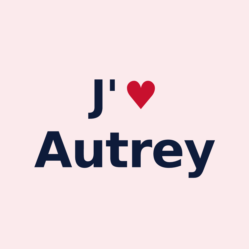 Magnet personnalisé Autrey — design J'aime Autrey