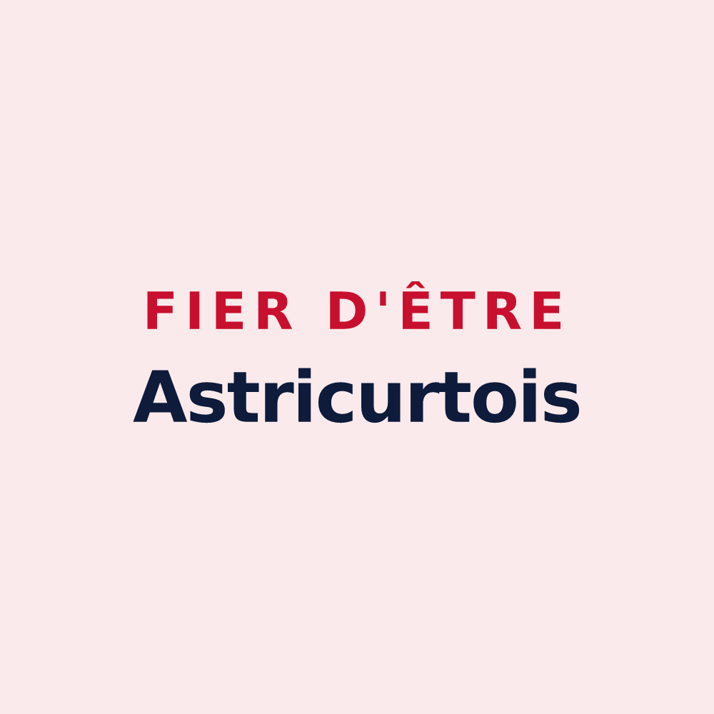 Magnet « Fier d'être Astricurtois » — design pour Autricourt