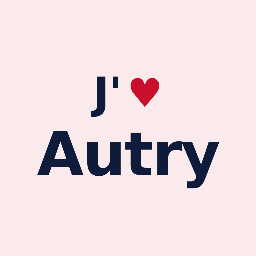 Magnet personnalisé Autry — design J'aime Autry