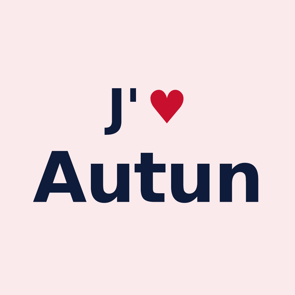 Magnet personnalisé Autun — design J'aime Autun