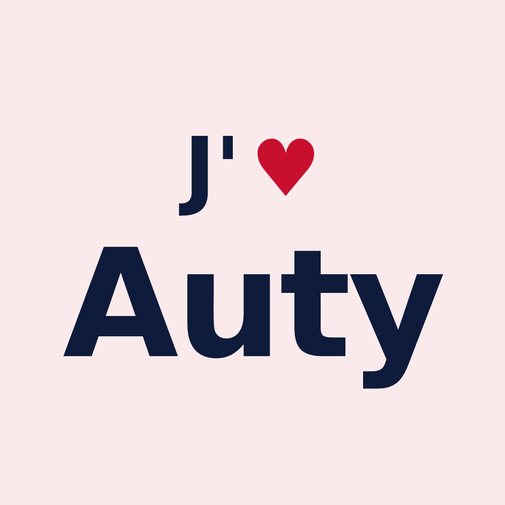 Magnet personnalisé Auty — design J'aime Auty