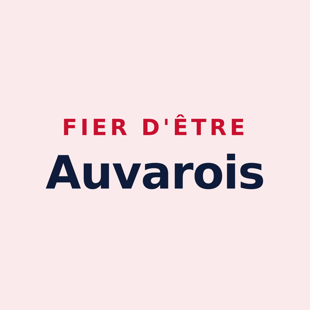 Magnet « Fier d'être Auvarois » — design pour Auvare