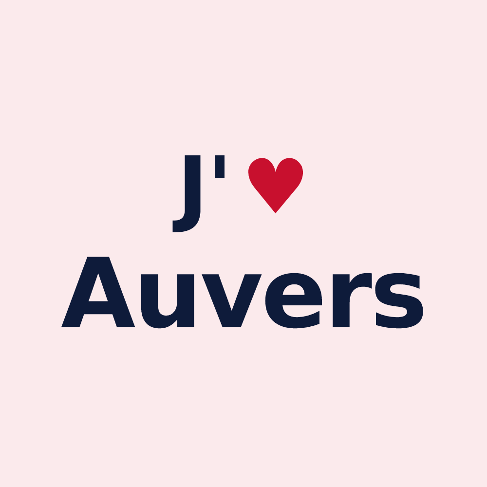 Magnet personnalisé Auvers — design J'aime Auvers