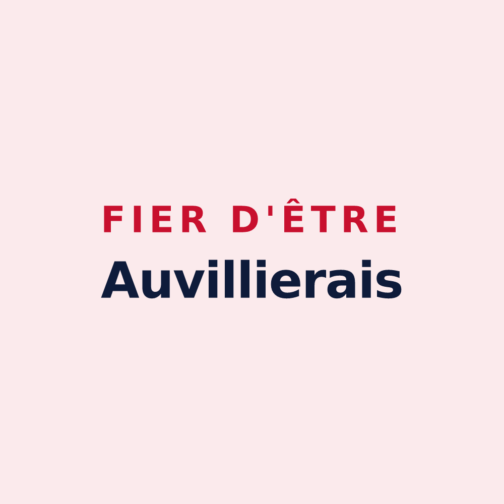 Magnet « Fier d'être Auvillierais » — design pour Auvilliers