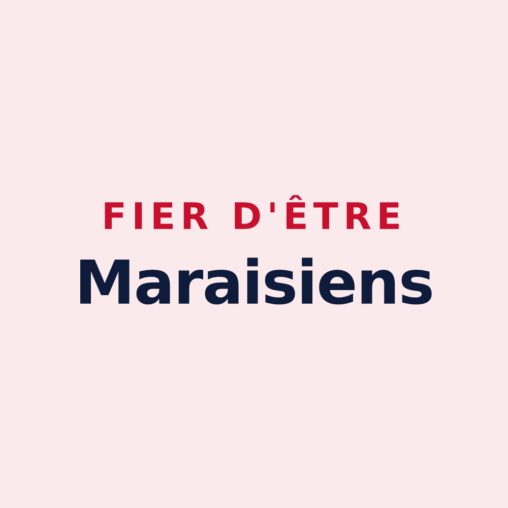 Magnet « Fier d'être Maraisiens » — design pour Aux Marais