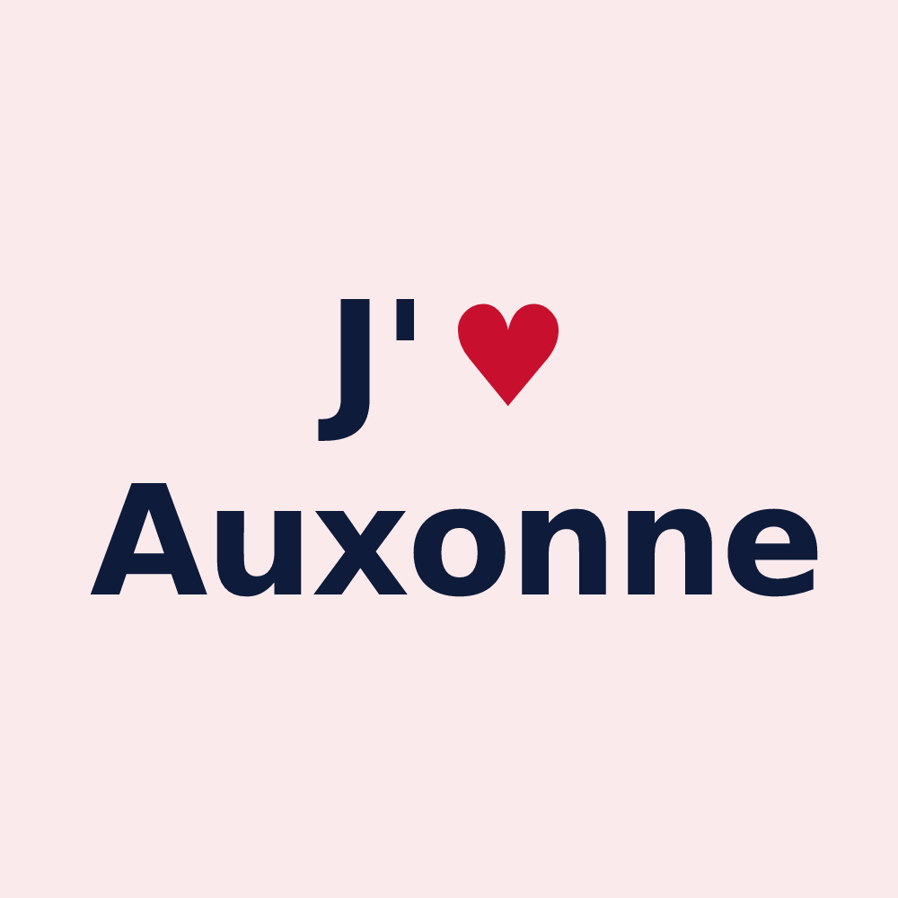 Magnet personnalisé Auxonne — design J'aime Auxonne