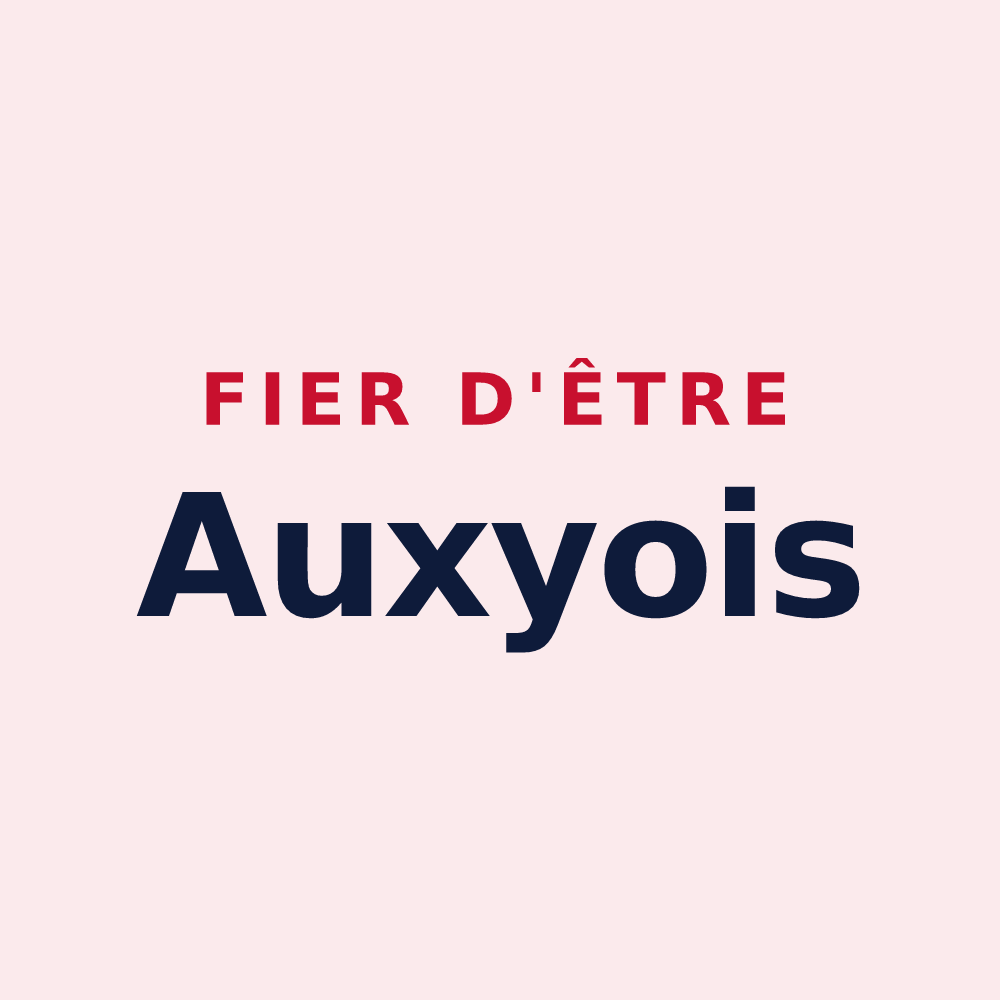 Magnet « Fier d'être Auxyois » — design pour Auxy