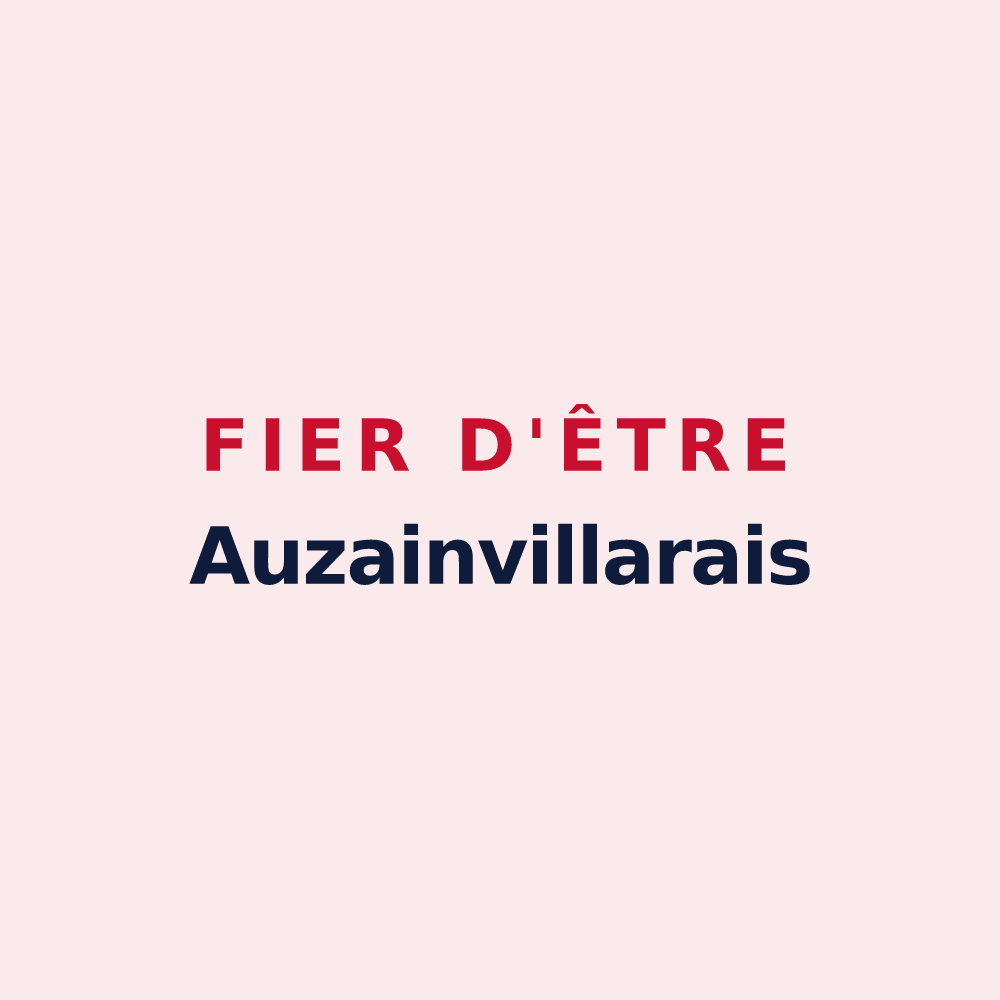 Magnet « Fier d'être Auzainvillarais » — design pour Auzainvilliers