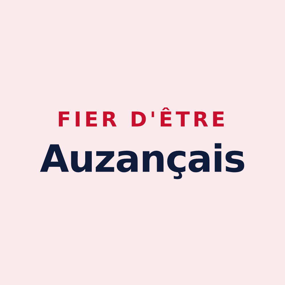 Magnet « Fier d'être Auzançais » — design pour Auzances