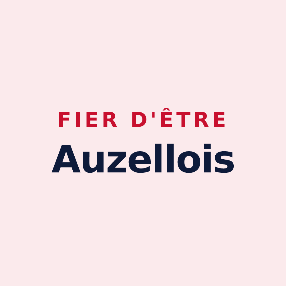 Magnet « Fier d'être Auzellois » — design pour Auzelles