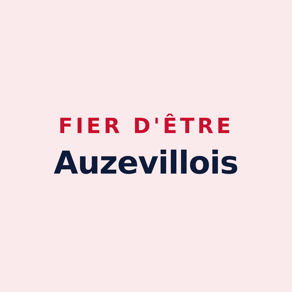 Magnet « Fier d'être Auzevillois » — design pour Auzeville-Tolosane