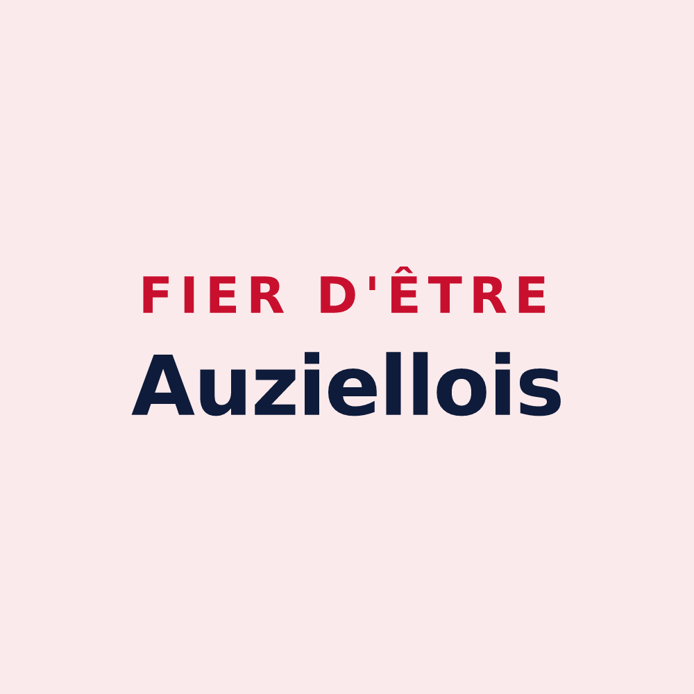 Magnet « Fier d'être Auziellois » — design pour Auzielle