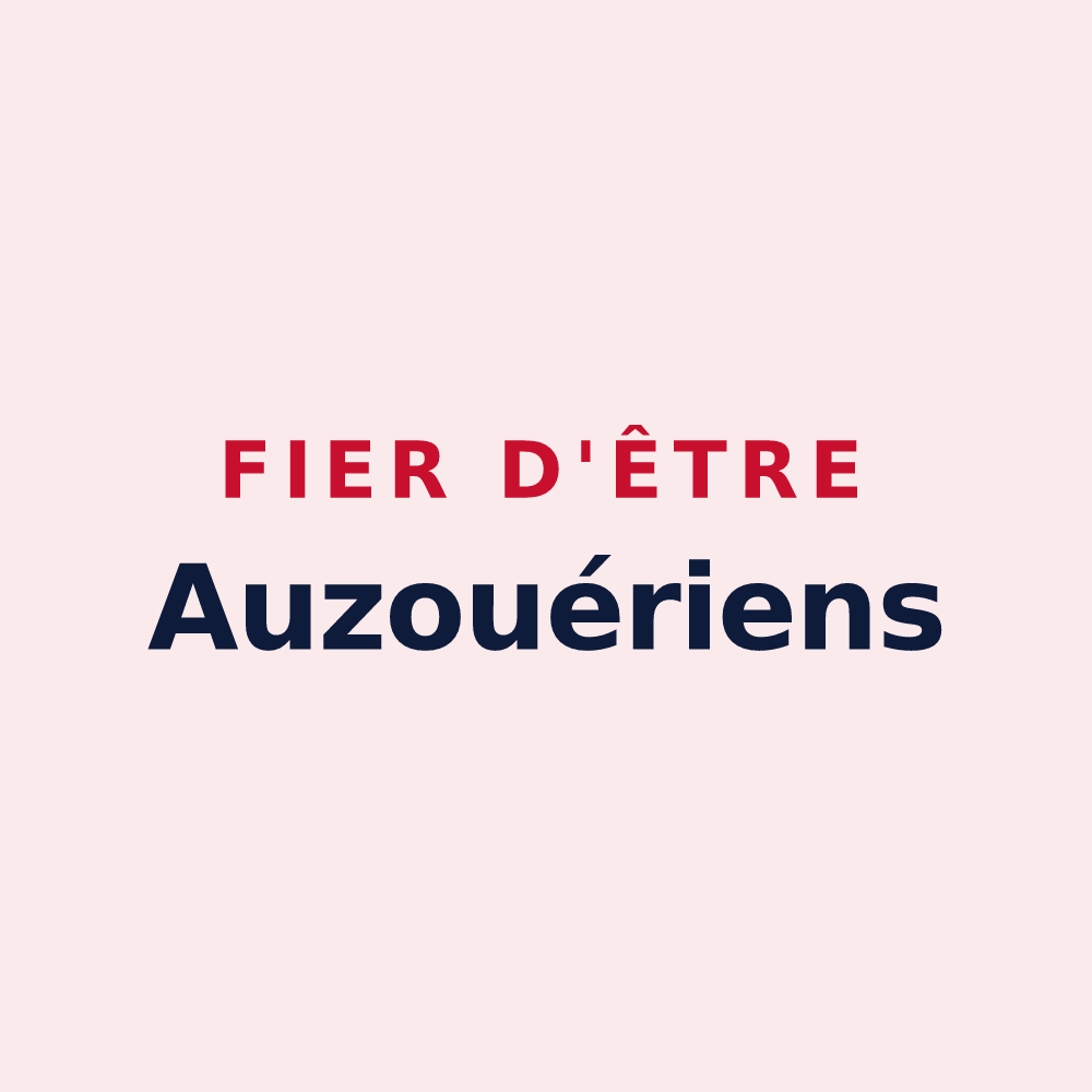 Magnet « Fier d'être Auzouériens » — design pour Auzouer-en-Touraine