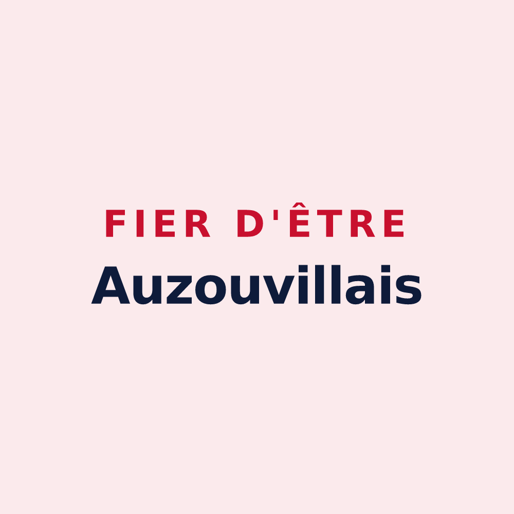 Magnet « Fier d'être Auzouvillais » — design pour Auzouville-sur-Saâne