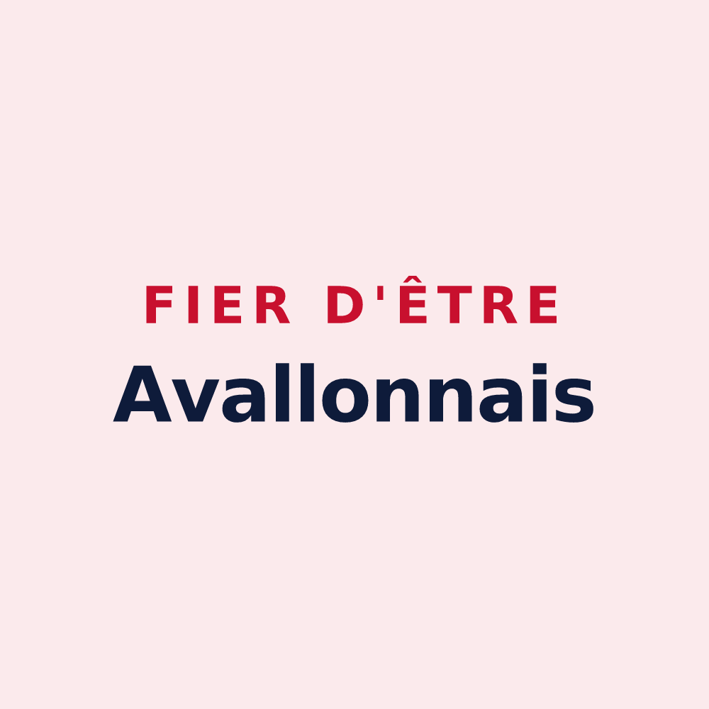 Magnet « Fier d'être Avallonnais » — design pour Avallon