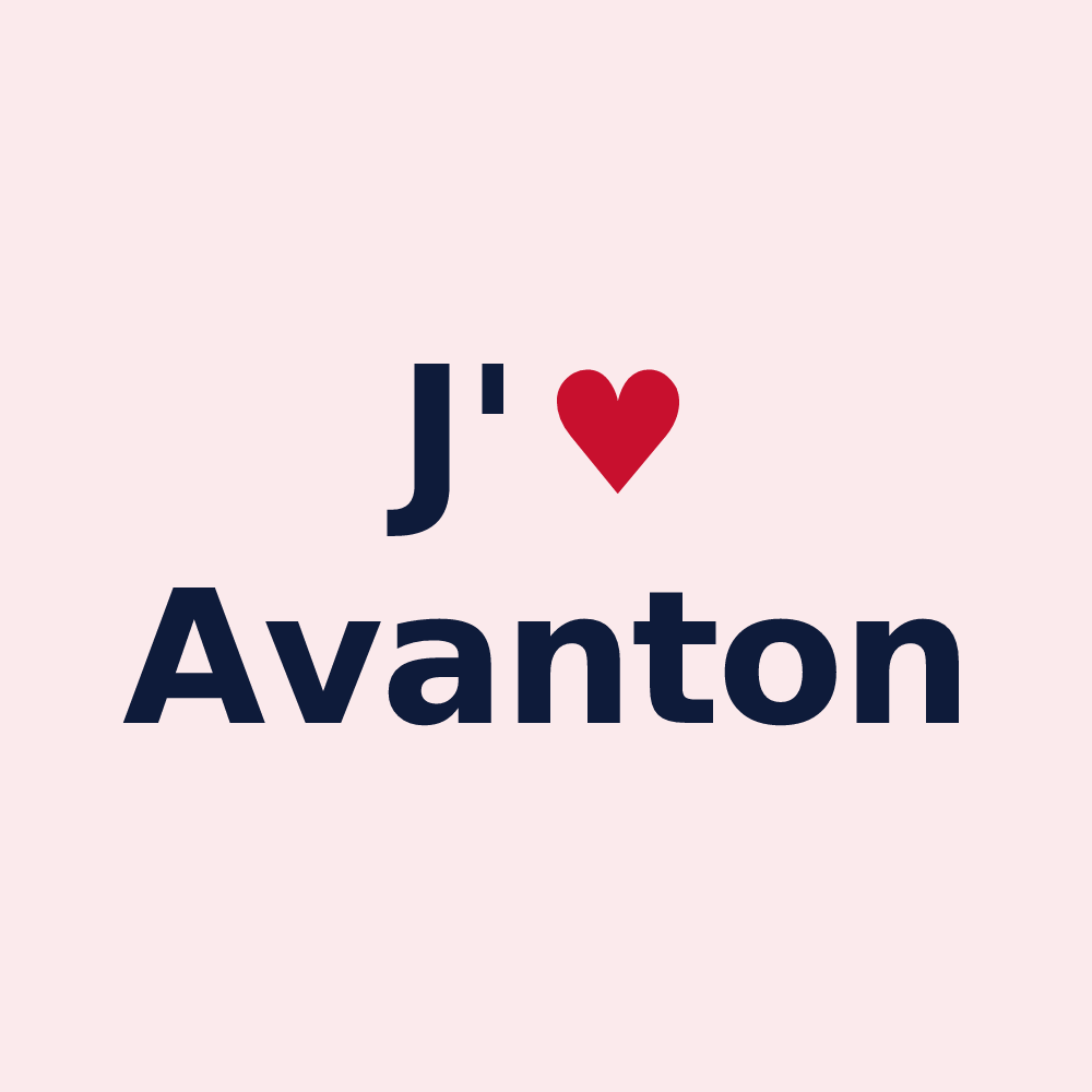Magnet personnalisé Avanton — design J'aime Avanton