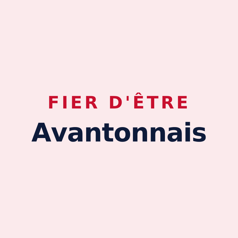 Magnet « Fier d'être Avantonnais » — design pour Avanton