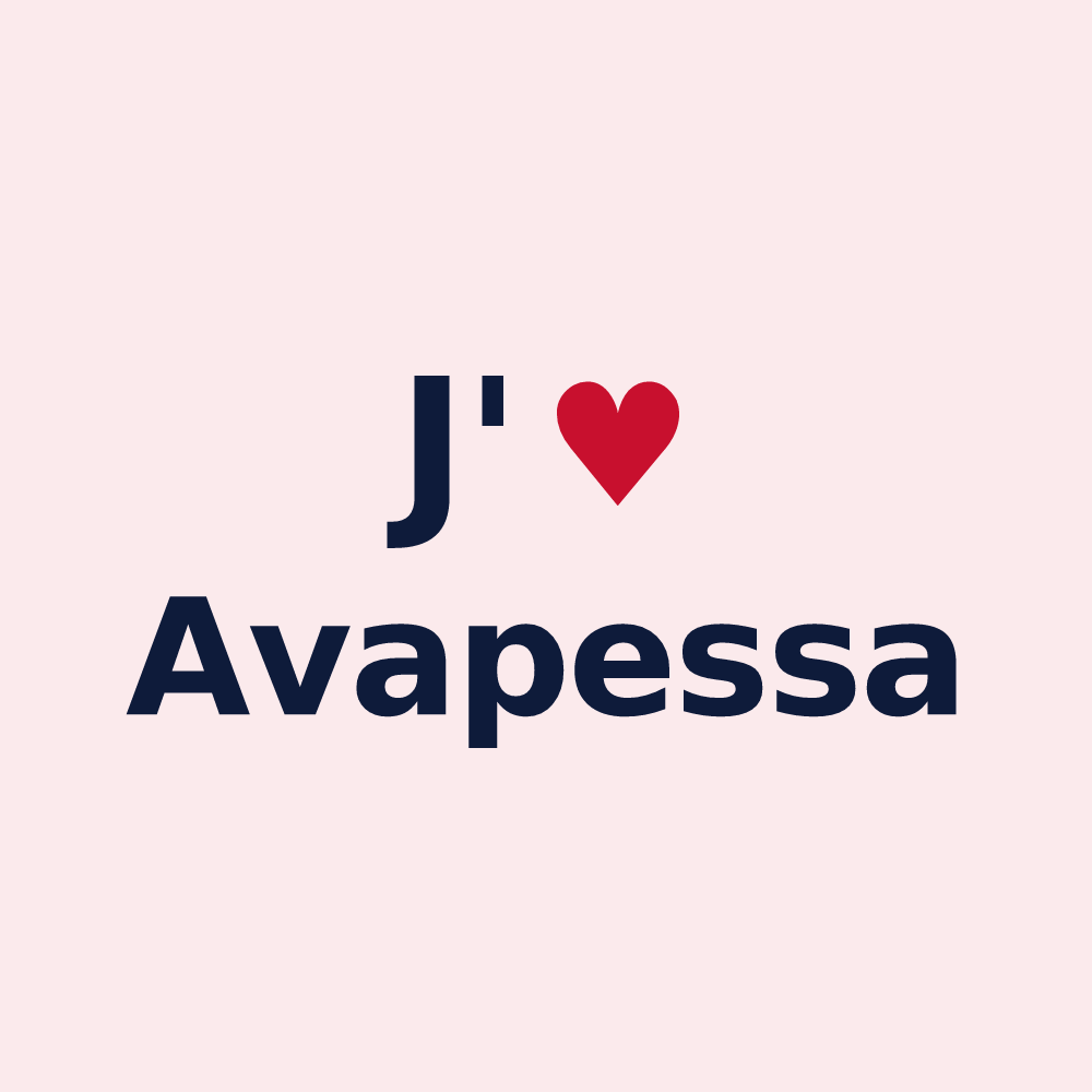 Magnet personnalisé Avapessa — design J'aime Avapessa