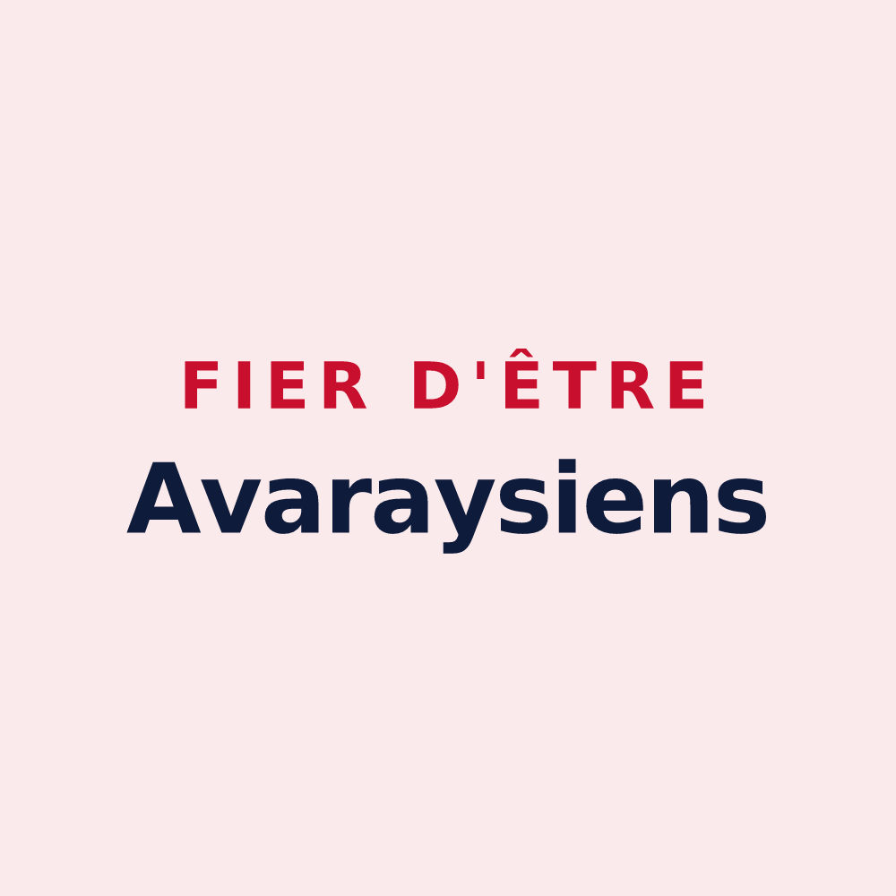Magnet « Fier d'être Avaraysiens » — design pour Avaray