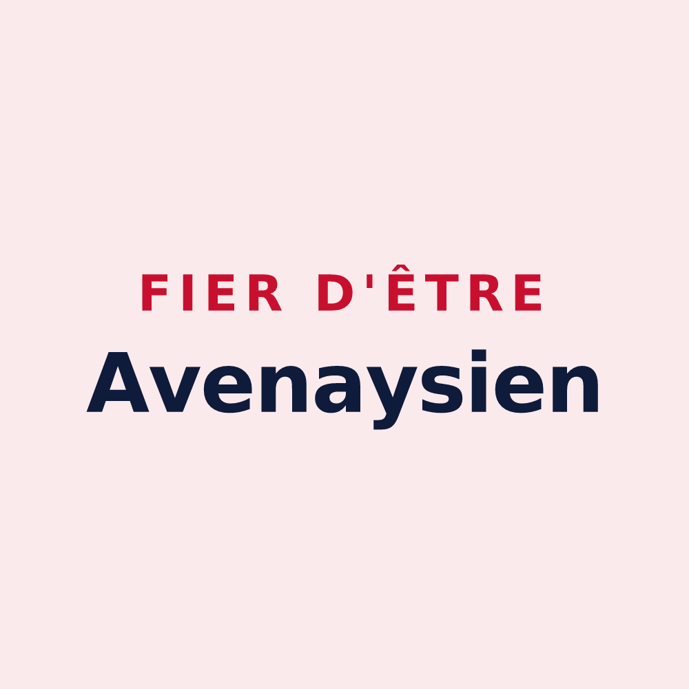 Magnet « Fier d'être Avenaysien » — design pour Avenay-Val-d'Or