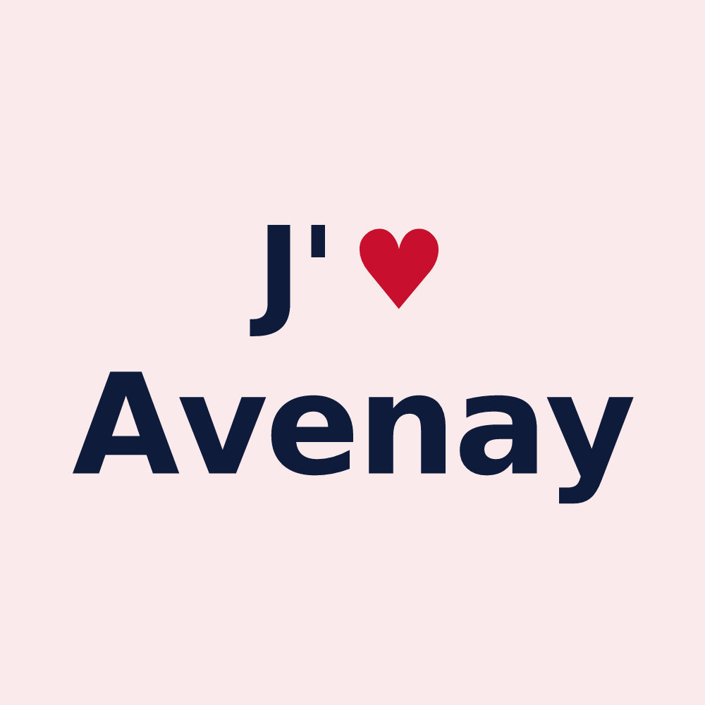 Magnet personnalisé Avenay — design J'aime Avenay