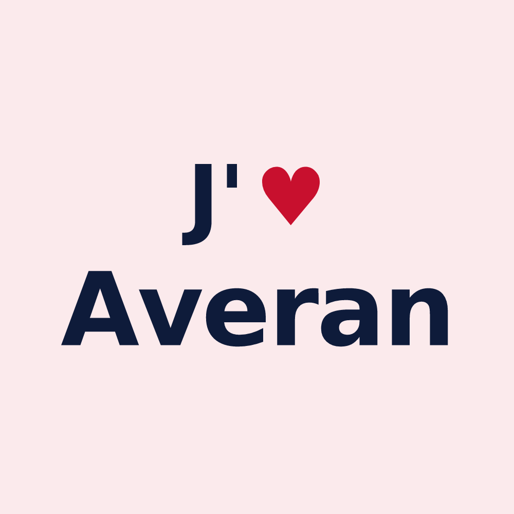 Magnet personnalisé Averan — design J'aime Averan