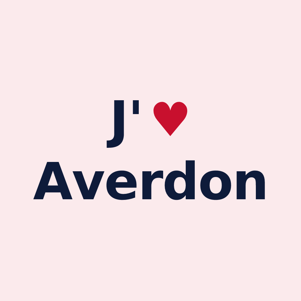 Magnet personnalisé Averdon — design J'aime Averdon