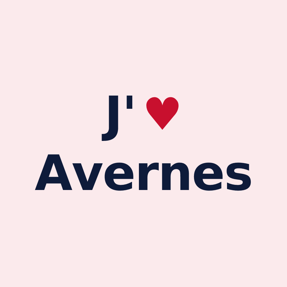 Magnet personnalisé Avernes — design J'aime Avernes
